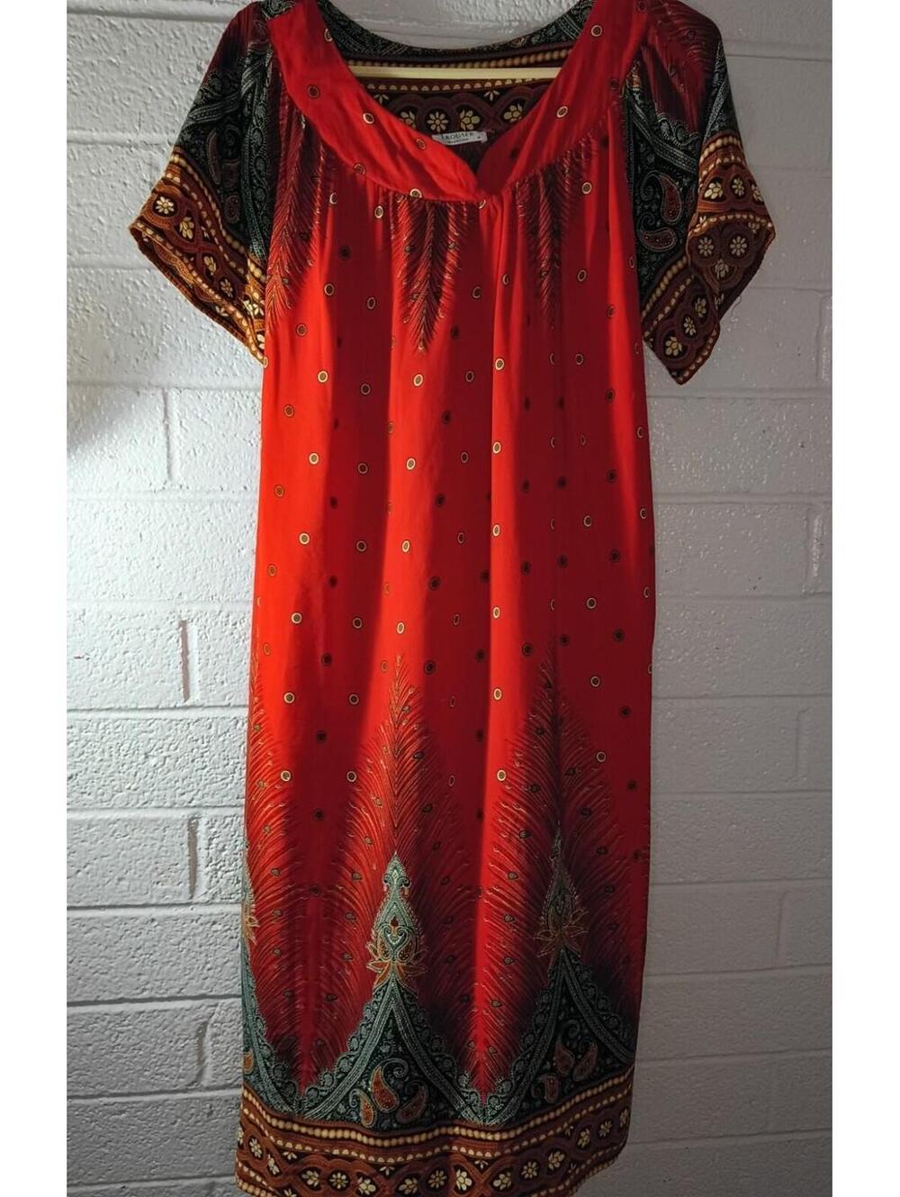 Women's Ekouaer Medium Boho Lightweight House Dress